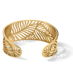 Palmetto Cuff Bracelet -Cheap Gleamy Adorn Store palmetto cuff bracelet gold 2