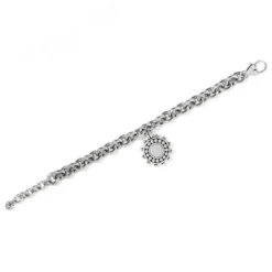 Pebble Dot Medali Chain Bracelet -Cheap Gleamy Adorn Store pebble dot medali chain bracelet silver black 1