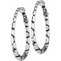 Pebble Oval Hoop Earrings -Cheap Gleamy Adorn Store pebble oval hoop earrings silver 2 5787465c 3f02 4dc2 a4bc 57c611b0cc37