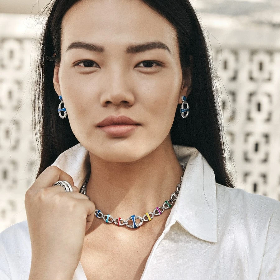 Portofino Link Drop Post Earrings 8 Portofino Link Drop Post Earrings - Image 6