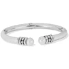 Pretty Tough Stud Open Hinged Bangle -Cheap Gleamy Adorn Store pretty tough stud open hinged bangle silver 0