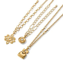 Saturn Reversible Necklace 9 Saturn Reversible Necklace -Cheap Gleamy Adorn Store saturn reversible necklace brushed gold 3