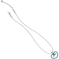 Sea Of Love Reversible Petite Heart Necklace 8 Sea Of Love Reversible Petite Heart Necklace -Cheap Gleamy Adorn Store sea of love reversible petite heart necklace silver blue 2