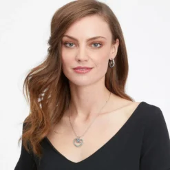 Sea Of Love Reversible Petite Heart Necklace 9 Sea Of Love Reversible Petite Heart Necklace -Cheap Gleamy Adorn Store sea of love reversible petite heart necklace silver blue 3