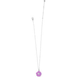Simply Charming Bloom Necklace -Cheap Gleamy Adorn Store simply charming bloom necklace silver pink 2