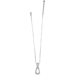 Spectrum Loop Necklace -Cheap Gleamy Adorn Store spectrum loop necklace silver 1
