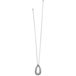 Telluride Peak Open Teardrop Necklace -Cheap Gleamy Adorn Store telluride peak open teardrop necklace silver 2