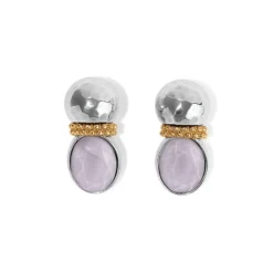 Venus Post Drop Earrings -Cheap Gleamy Adorn Store venus post drop earrings gold lilac 0