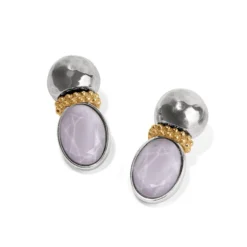 Venus Post Drop Earrings -Cheap Gleamy Adorn Store venus post drop earrings gold lilac 1