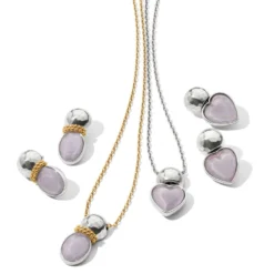 Venus Post Drop Earrings -Cheap Gleamy Adorn Store venus post drop earrings gold lilac 2